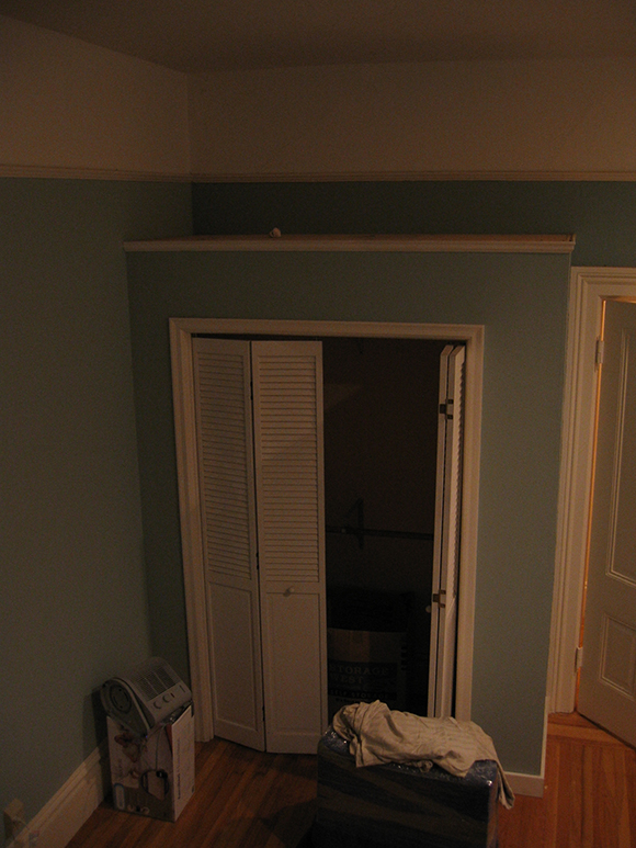 Closet in a San Francisco bedroom was barely functional