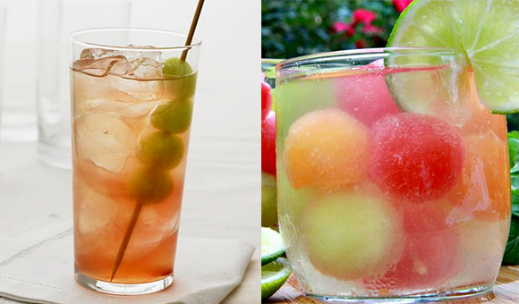 Drinks and Design: Honey Deuce Cocktail and Melon Ball Punch paired with SF Bungalow Patio Design by Kimball Starr Interior Design